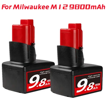 1-3 упаковки литий-ионного аккумулятора M12 емкостью 9000 мАч для Milwaukee 12V 48-11-2401/48-11-2402/48-11-2410/48-11-2411/48-11-2420/48-11-2430 Инструменты M12