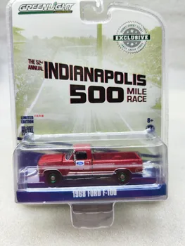 1: 64 Зеленый свет 1968 Ford F-100 52nd Indianapolis 500 500 mile race truck Коллекция моделей автомобилей с зеленым двигателем
