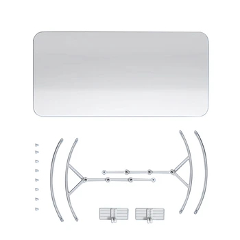 1 комплект Ветрозащитный экран кондиционера, дефлектор для оконного блока, выдвижная оконная перегородка, белый
