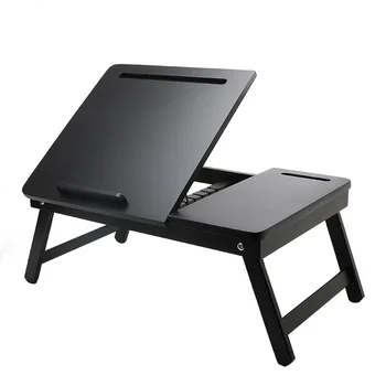 1 шт. бамбуковый стол для ноутбука, Прикроватный лоток, стойка для стола, Наклонная поверхность, компьютер, ноутбук, книга, мебель для дома, стол для учебы