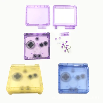 1 шт. холодный прозрачный для GBA SP Прозрачный сменный корпус Чехол для Game Boy Advance SP Чехол
