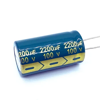 10 шт./лот алюминиевый электролитический конденсатор 100v 2200 МКФ размер 22*40 2200 МКФ 20%