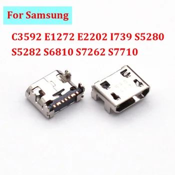 20 шт./лот Для Samsung C3592 E1272 E2202 I739 I739 S5280 S5282 S6810 S7262 S7710 USB док-станция для зарядки Порты и разъемы Разъем для зарядки