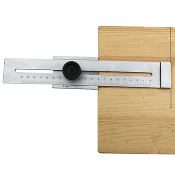 200 мм/250 мм/300 мм Линейка для скребков для разметки Инструментальная Стальная Маркировочная Измерительная линейка Точность 0,1 мм Калибр для измерения деревообработки