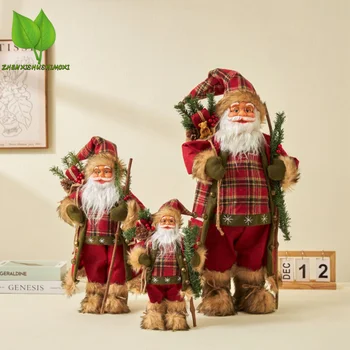 2023 Большие Куклы Санта-Клауса, Рождественские Подвески, Веселая Рождественская Елка, Декор для дома, Подарки Naviidad, Подарки Noel, Натальные 60 см