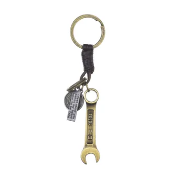 2023 Винтажный Ключ Брелок из Воловьей кожи Креативный Подарок Ручной Работы Вешалка для ключей от автомобиля