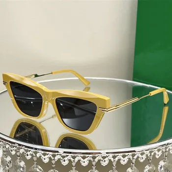 2023 Высококачественная брендовая дизайнерская оправа Женские солнцезащитные очки с кошачьим глазом для женщин, устойчивые к ультрафиолетовому излучению на открытом воздухе Uv400
