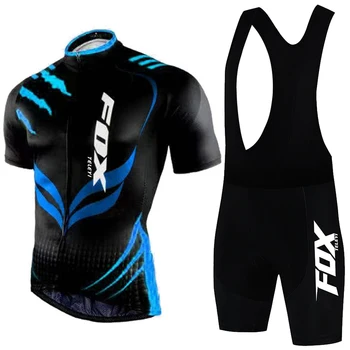 2023, Комплект из джерси для велоспорта fox teleyi Bike, Летняя горная форма с коротким рукавом, Майо для велоспорта Ropa Ciclismo, костюм для велоспорта