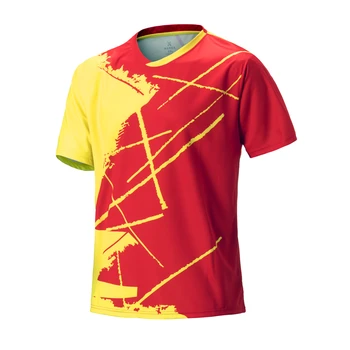 2023 Мужская одежда для настольного тенниса, рубашка для бадминтона, рубашка для настольного тенниса, спортивная одежда для бадминтона, спортивные тренировочные рубашки для бадминтона