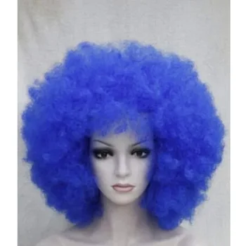 2023 Новомодный классический темно-синий пушистый парик для волос для женщин