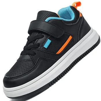 2023 Осень Новая Сетчатая Повседневная Кожаная обувь для мальчиков и девочек Белые Спортивные кроссовки для малышей Tenis Kids Детские Дышащие