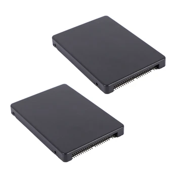 2X 44PIN MSATA к 2,5-дюймовому IDE HDD SSD MSATA к адаптеру PATA Конвертер карты с чехлом