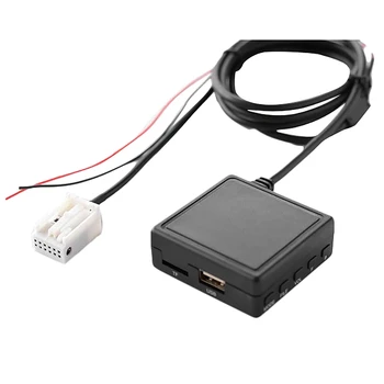 2X автомобильный Bluetooth 5,0 кабельный адаптер AUX TF USB подходит для Peugeot 207 307 407 308