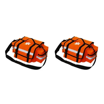 2X Травматологическая сумка, набор для оказания первой помощи, набор для экстренных принадлежностей, аптечка первой помощи для лекарств, практичная для выживания в кемпинге на открытом воздухе