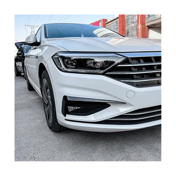 2шт Сплиттер переднего бампера автомобиля, спойлер, декоративные накладки, противотуманная фара Canard для VW Jetta MK7 2019-2021, ярко-черный