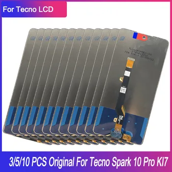 3/5/10 шт./лот Оригинал для замены ЖК-дисплея Tecno Spark 10 Pro KI7 на сенсорную панель, дигитайзер, запчасти для ремонта ЖК-экрана.