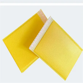 30шт желтые почтовые пакеты для малого бизнеса пластиковые пузырьковые конверты для отправлений желтые пузырьковые поли почтовые пакеты