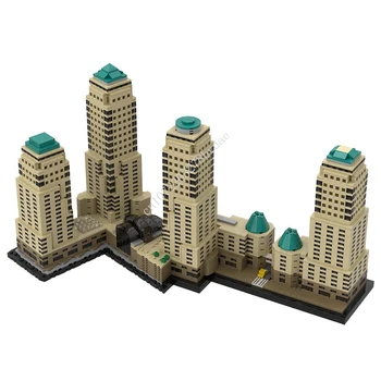 3947ШТ Архитектурная модель Мирового финансового центра MOC Строительные блоки Технологические кирпичи DIY Творческая сборка Детские игрушки Подарки