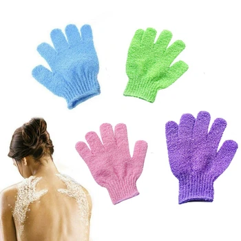 4 пары перчаток для душа и ванны, отшелушивающее средство для мытья кожи, спа-массаж, скруббер для тела