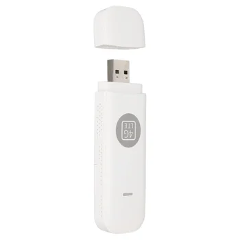 4G LTE USB WiFi модем со слотом для SIM-карты, высокоскоростной разблокированный портативный 4G-роутер, точка доступа для путешествий по всему миру, Универсальный белый