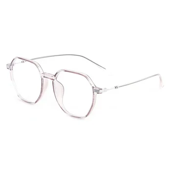 52 мм Очки для близорукости Женские Большие Круглые TR Очки для близорукости по рецепту Мужские Компьютерные оптические очки с защитой от радиации 2053