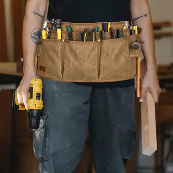 A053 Новая сумка для электроинструмента с множеством карманов, сумка для инструментов, сумка для инструментов с автоматической подвеской, сумка для хранения инструментов, мужская поясная сумка для инструментов