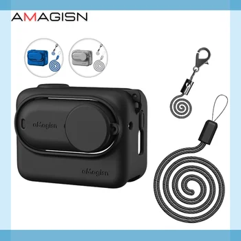 AMAGISN Insta360 GO 3 Силиконовый Чехол Для корпуса Защитный Чехол Safty Gear Для камеры Insta360 GO 3 Action Pod Неоригинальный Аксессуар