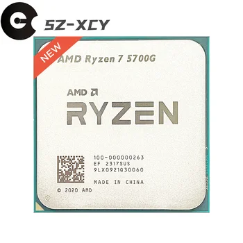 AMD Ryzen 7 5700G R7 5700G 3,8 ГГц Восьмиядерный 16-потоковый процессор 65 Вт CPU Процессор L3 = 16M 100-000000263 Сокет AM4 Новый без вентилятора
