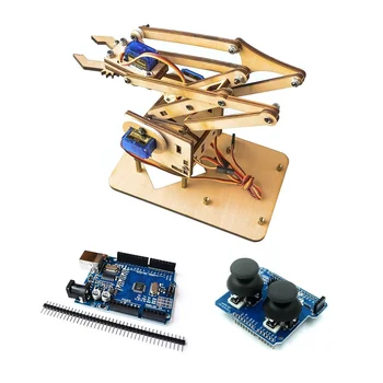 Arduino Maker Learning DIY Kit Robot Learning DIY Kit Robot4 DOF В Разобранном виде Акриловая Механическая Рука Робота-Манипулятора Claw для