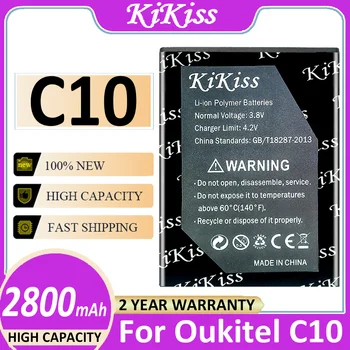 C 10 Замена батареи 2800 мАч для мобильного телефона Oukitel C10 Аккумулятор большой емкости Batterij + Номер для отслеживания