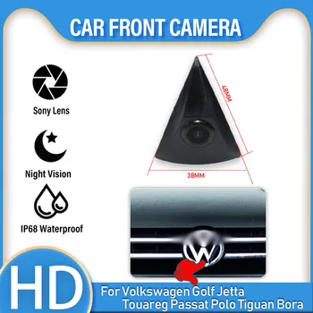 CCD HD Камера ночного видения автомобиля с логотипом, водонепроницаемая на 140 градусов для Volkswagen GOLF Jetta Touareg Passat Polo Tiguan Bora
