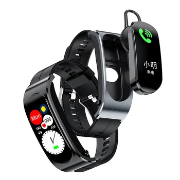 F2pro Bluetooth-гарнитура, браслет, шагомер, частота сердечных сокращений, кислород в крови, погода, голос искусственного интеллекта, электронные спортивные часы