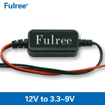 Fulree Ультратонкий Понижающий Преобразователь постоянного тока от 12 В до 5 В для Автомобильной камеры DVR Dash Cam, Выход 6 В/7,5 В/9 В или по индивидуальному заказу