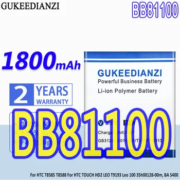 GUKEEDIANZI BB81100 Аккумулятор Реальной Емкости 1800 мАч для Мобильного Смартфона HTC TOUCH HD2 T8585 T8588 Batterij