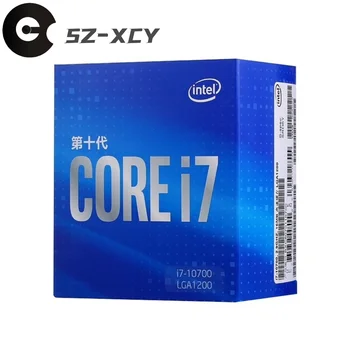 Intel Core i7-10700 i7 10700 2,9 ГГц Восьмиядерный 16-потоковый процессор Процессор L2 = 2 М L3 = 16 М 65 Вт LGA 1200 Запечатан и поставляется с вентилятором