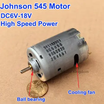 JOHNSON HC685G RS-545 Силовой Двигатель С Передним Шарикоподшипниковым Охлаждающим Вентилятором Постоянного Тока 12 В 14,4 В 18 В 22300 об./мин. Высокая Скорость Для Электрического Сверлильного Инструмента