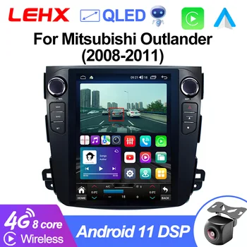 LEHX Pro 8 Core Android 11 Автомагнитола для Mitsubishi Outlander 2008-2011 Мультимедиа 2Din 4G Carplay GPS 9,7 
