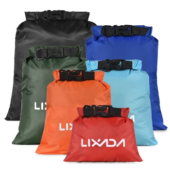 Lixada 6ШТ Водонепроницаемый Сухой мешок, сумка для плавания на открытом воздухе, Сверхлегкий кемпинг, плавающий Парусный спорт, Катание на каноэ, Сумка для хранения лодок