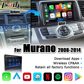 Lsailt CP AA Android Мультимедиа для Nissan Murano Z51 2008-2014 Elgrand, Поддержка замены экрана Quest Загрузка приложений