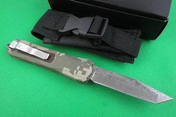 Micro OTF Tech Knife Combat Troo Серии 440 Лезвие из Нержавеющей Стали Твердостью 57HRC Ручка Из Цинково-алюминиевого сплава Для Самообороны на открытом воздухе A161 Нож
