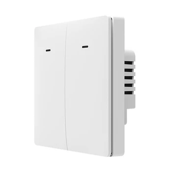 NEO Tuya Wifi Интеллектуальный Европейский 2-полосный механический выключатель света Tuya Wifi EU Light Switch Прочный и простой в использовании