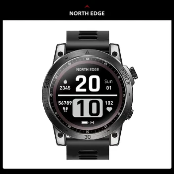 NORTH EDGE Cross Fit 3 Smartwatch, GPS-часы, мужские спортивные смарт-часы, HD AMOLED дисплей, 50 М АТМ, альтиметр, барометр, компас