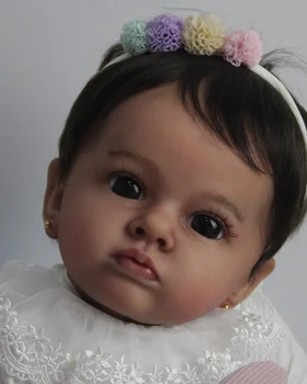 NPK 60 см Готовая кукла Тутти на картинке Кукла-Реборн для маленькой девочки, раскрашенная вручную Genesis Paint Высококачественная 3D кукла с кожей