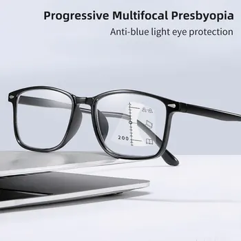 seemfly Мужчины Женщины Прогрессивные Мультифокальные Очки Для Чтения Защита Глаз Очки Для Чтения С Защитой От Синего Света Очки Для Пресбиопии