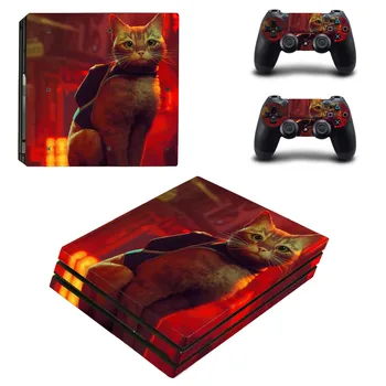 Stray Cat PS4 Pro Наклейка на кожу, защитная наклейка для скинов консоли и контроллера Виниловая