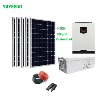 SUYEEGO 5kw Solar Energy Systems products 3KW Автономная Гибридная система питания на солнечных панелях 1KW 2KW 4KW 5KW