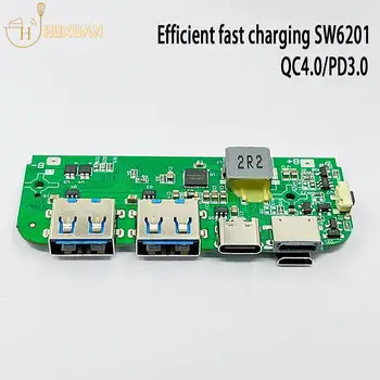 SW6201 USB Type-C QC 4.0 PD Плата быстрой зарядки 5 В-12 В Модуль Быстрого Зарядного Устройства DIY Power Bank