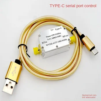 TYPE-C 10M-6GHZ 2W с ЧПУ Шаг аттенюатора 0,5 ДБ 0-31,5 Диапазон ЧПУ