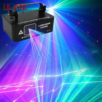 ULANI Новая анимационная лазерная лампа Disco Stage Lights Bar Flash Stage Lamp KTV проектор