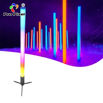 V-Show 8шт С Flightcase Открытый 360-Градусный Беспроводной Сценический Светильник На батарейках RGBAW Rainbow Astera Pixel Bar Led Tube Dmx